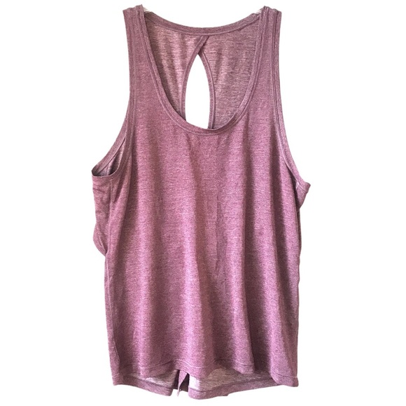 LULULEMON Hold and let flow Tank top  6 8 heathered black Cherry - Picture 3 of 6